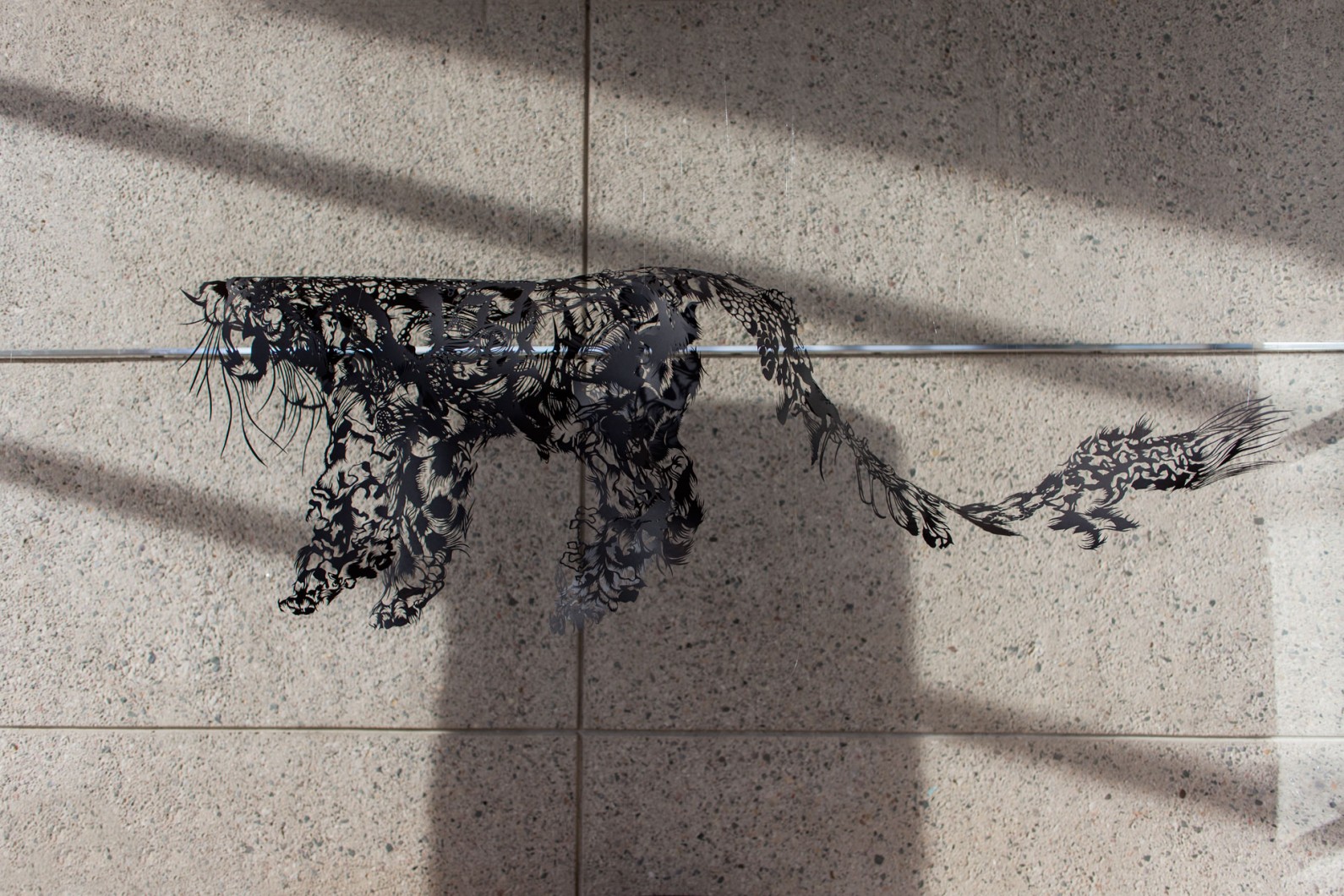ArtPrize2014 Installation Paper Cut Sculpture Nahoko Kojima Cloud Leopard Artprize