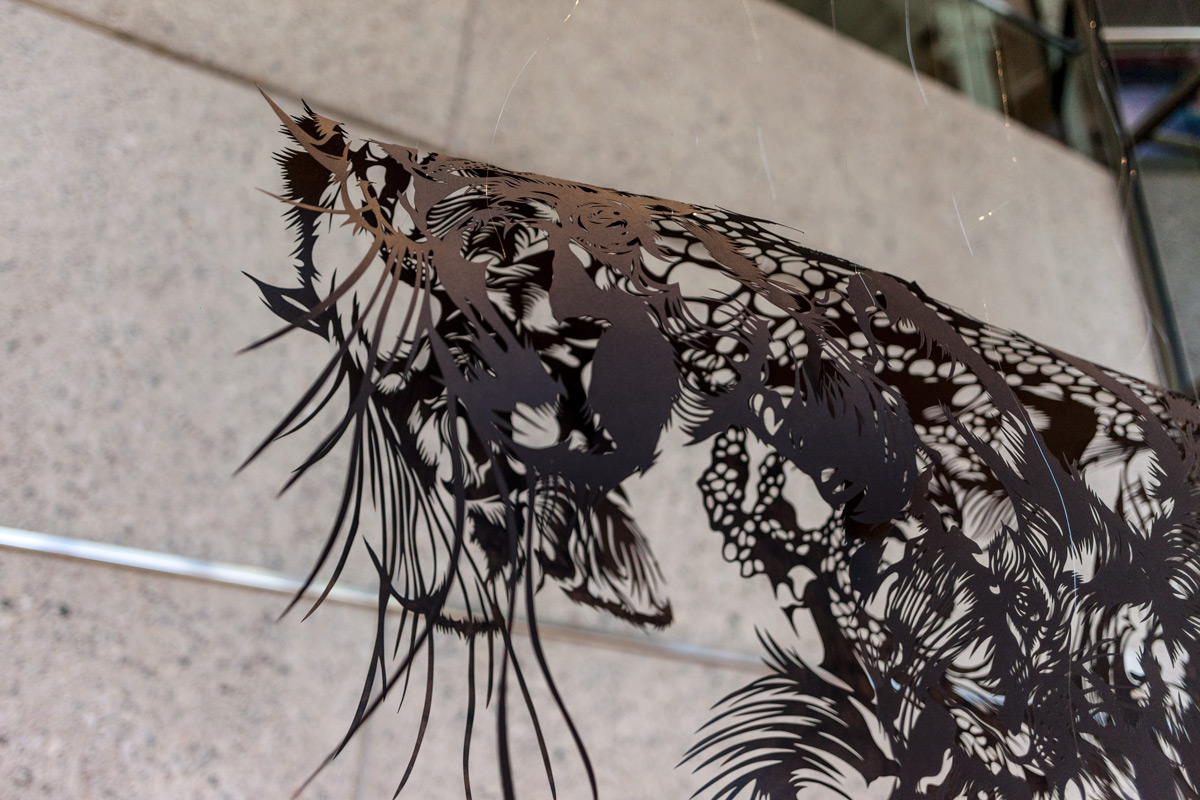 ArtPrize2014 Installation Paper Cut Sculpture Nahoko Kojima Cloud Leopard Artprize