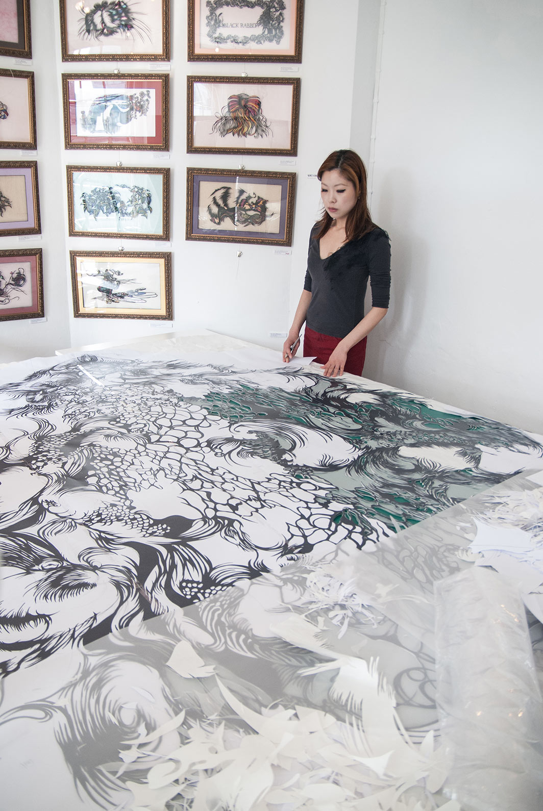Paper Cut Art - Nahoko Kojima - Byaku